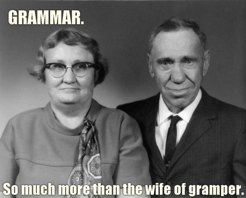 old married couple 50s fifties spelling grammar