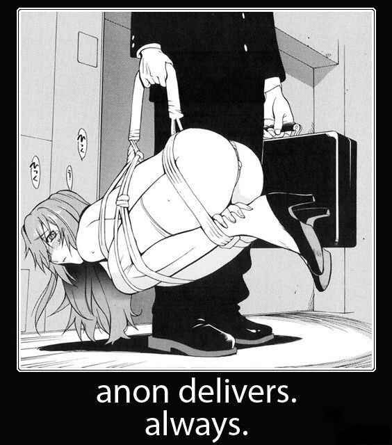 anon suitcase girl anime bondage bdsm image macro